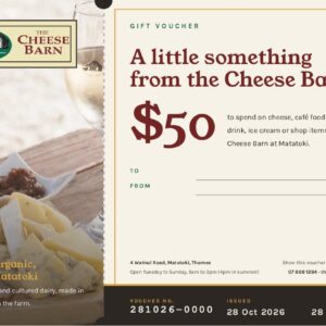 Example Cheese Barn gift voucher